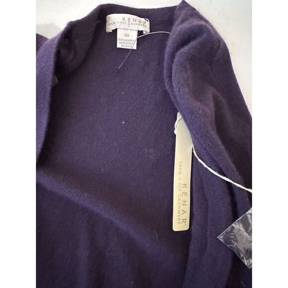 Kenar Women's Open Front With Clasps Cashmere Sweater Cardigan  Size Xs NWT - Picture 6 of 6